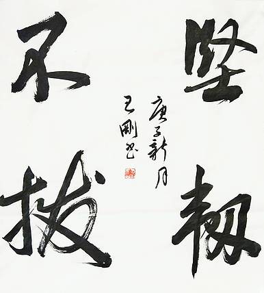 王刚 坚韧不拔   书协会员、学者王刚作品