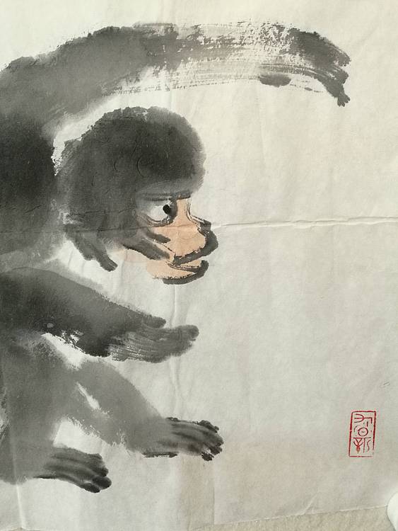 中国美术家赵钲画同声相应表示恩爱，相知到永远