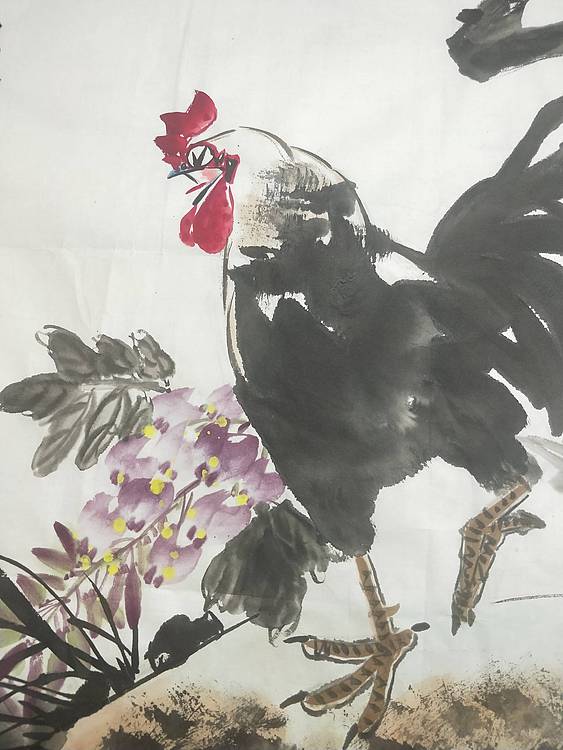 中国花鸟画研修院高研班 王建鑫 紫气东来。