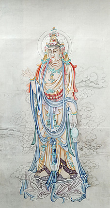 中国文化魂书画研究院院士 陈楠 工笔菩萨