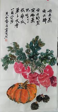 贾秀英 德州老年书画协会会员.贾佳