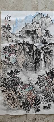 内蒙古包头市书画家双协会员 尹越 晚来秋
