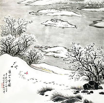 溪山大雪图