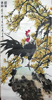 中国花鸟画研修院高研班 王建鑫 迎春图，迎春吉祥。
