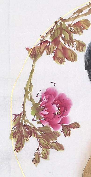 当代著名书画家 醉墨 中国国家书画院副院长朱毅江国画作品《春和》