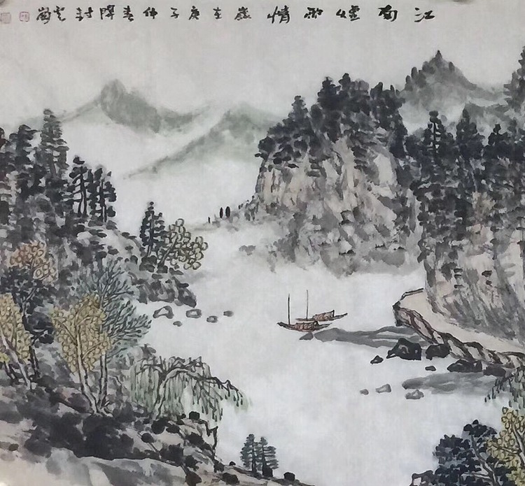 云岗 江南烟雨情