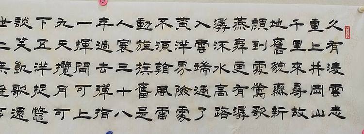 巨幅书法 河北省书协会员 何守国    毛泽东词
