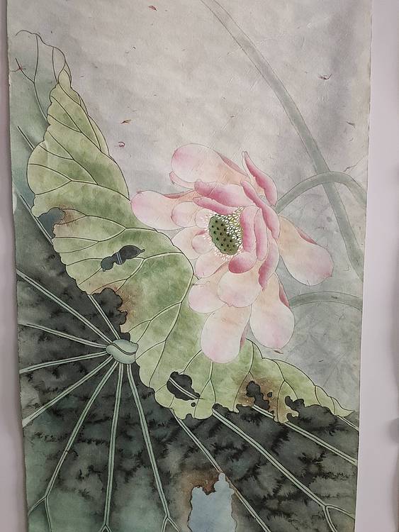 永遇乐 工笔 鱼戏莲叶间