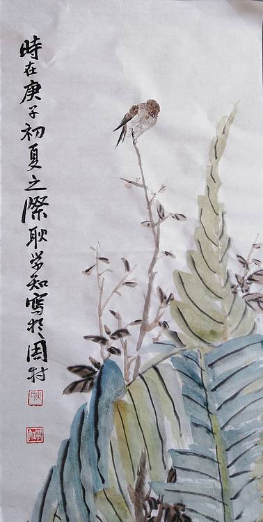 耿学知 手绘花鸟