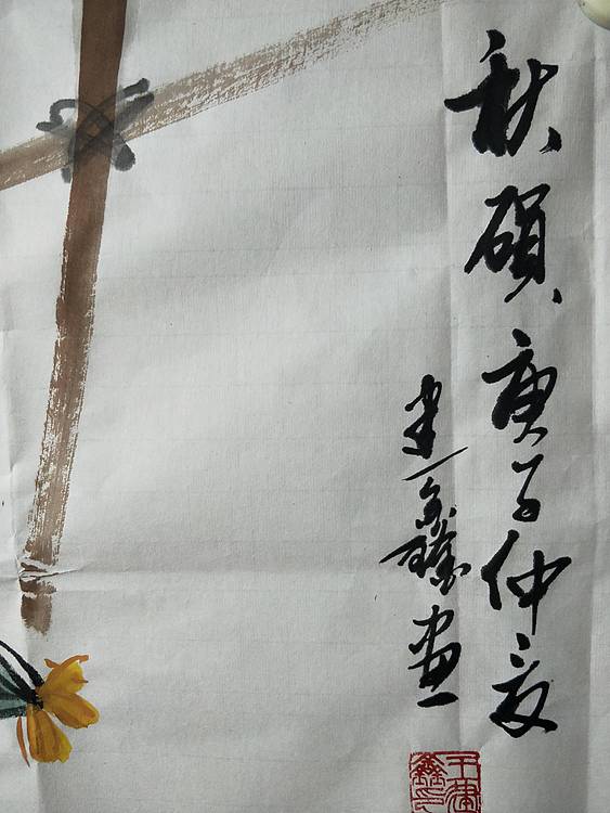 王建鑫 丝瓜图，秋硕。