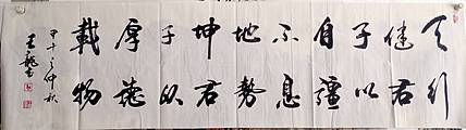 王龍 天行健，君子以自强不息，地势坤，君子以厚德载物