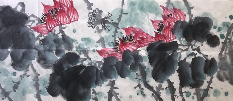 云岗 遠欢游鱼近赏花
