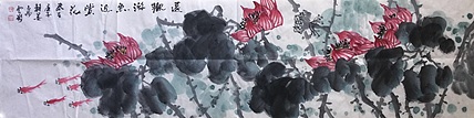 云岗 遠欢游鱼近赏花