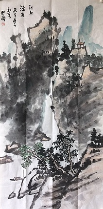 云岗 江上渔者
