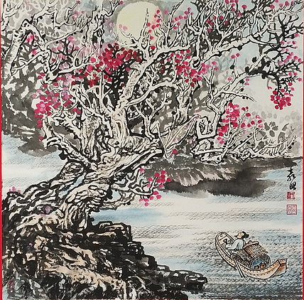 袁昭 山水