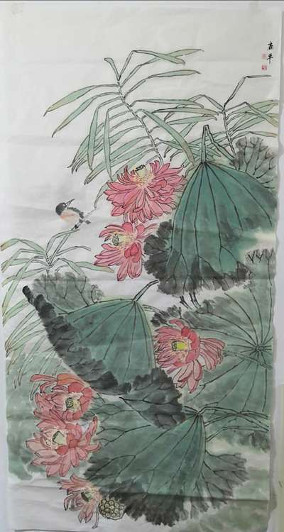 鹿平 省美协会员鹿平花鸟
