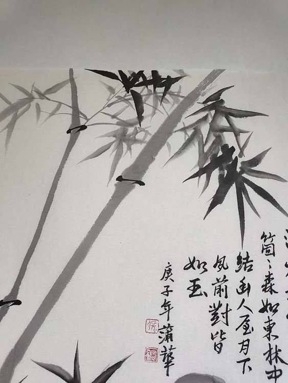 河北省美术家协会会员 张宏军 淡烟新竹绿寒梢