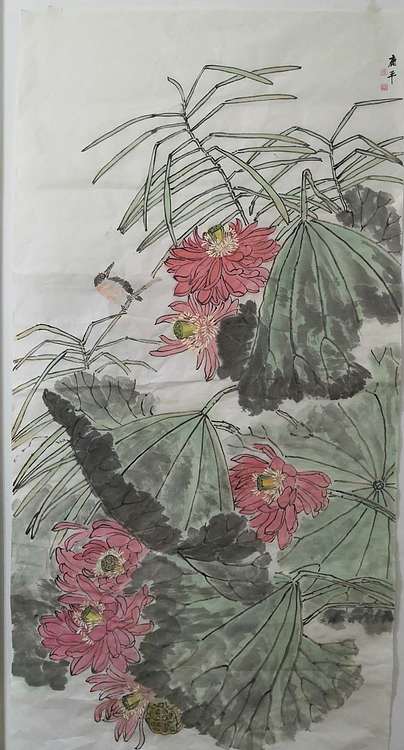 鹿平 省美协会员鹿平花鸟