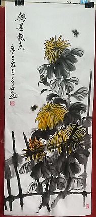 黄河人 写意花鸟