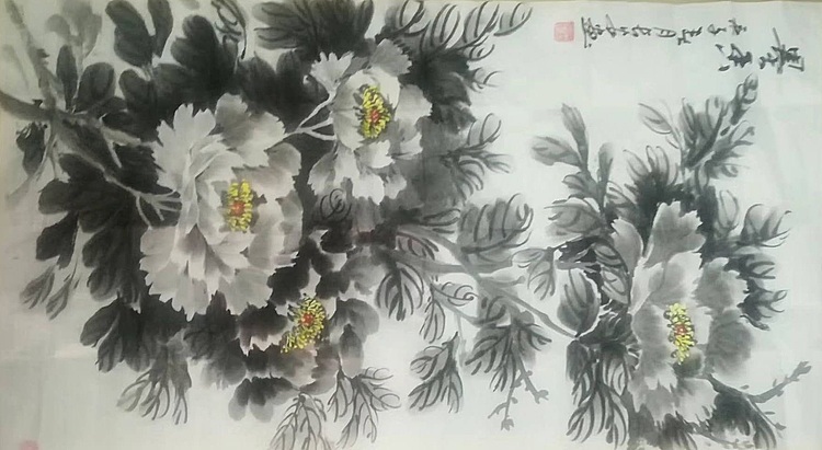 黄河人 写意花鸟