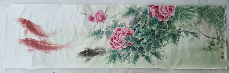 永遇乐 工笔花鸟 富贵有余