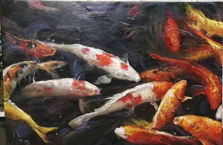 唐卡 油画家 孙福昌《前程似锦》