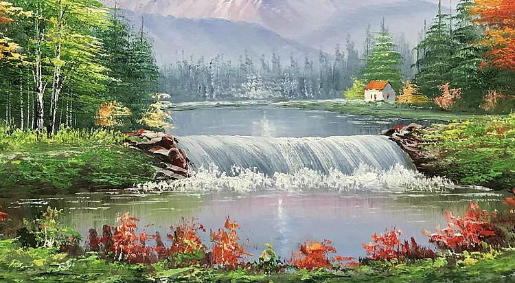 黄伟能 白桦林2
