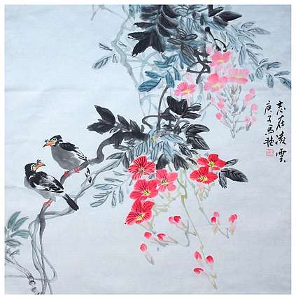 丰色 花鸟
