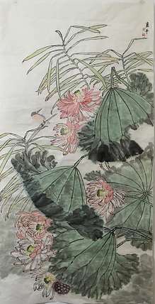 鹿平 省美协会员鹿平花鸟