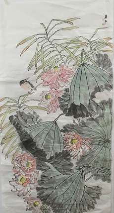 鹿平 省美协会员鹿平花鸟