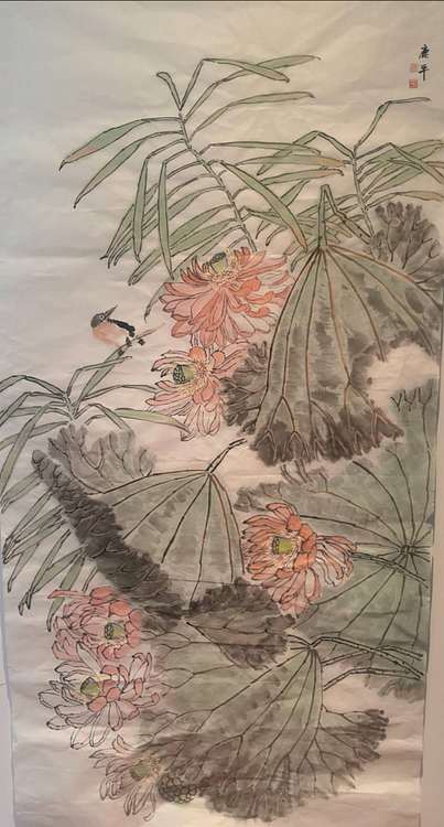 鹿平 省美协会员鹿平花鸟