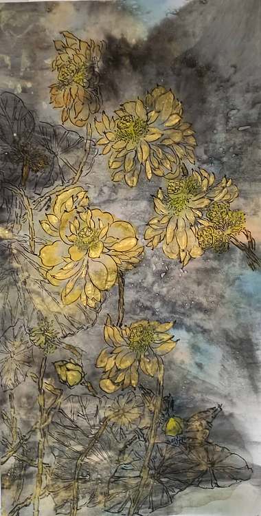 清雅芬芳 金荷纳福