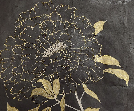 青年画家 安利民  黑金牡丹