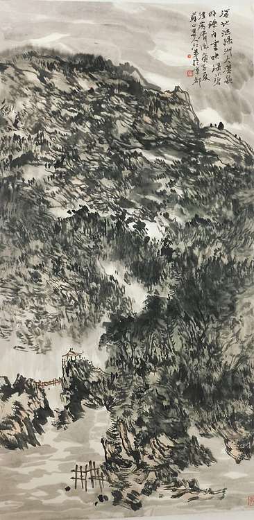 中国美术家协会会  李江年 展览精品 有合影