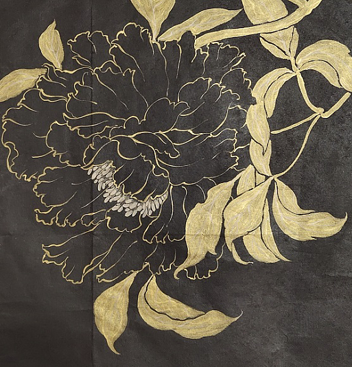 青年画家 安利民  黑金牡丹