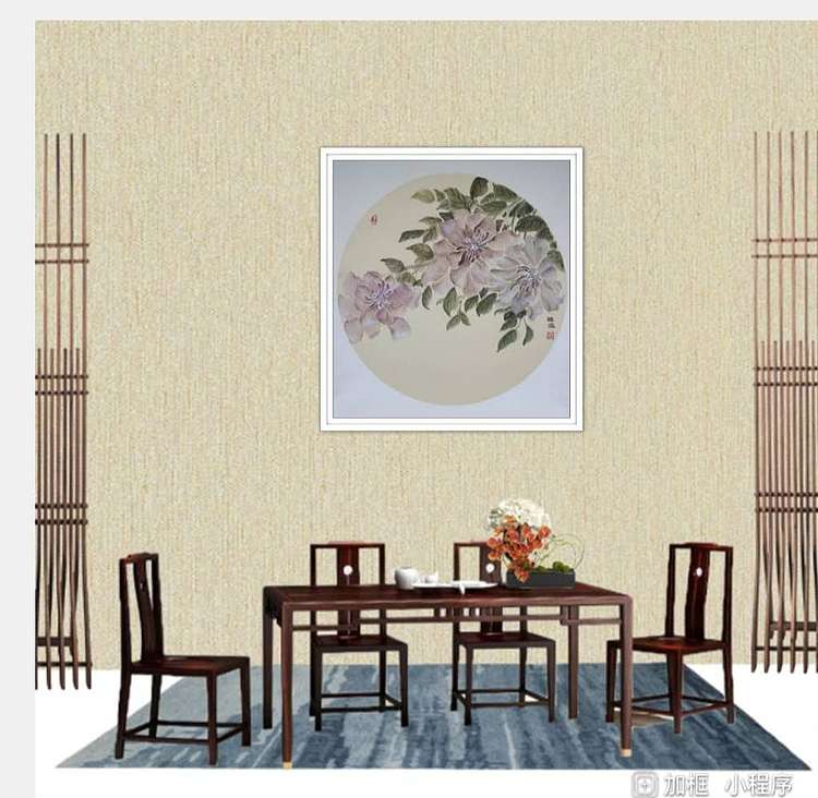 雪中寒蕊 山东省当代工笔画院画家韩蕊没骨花卉