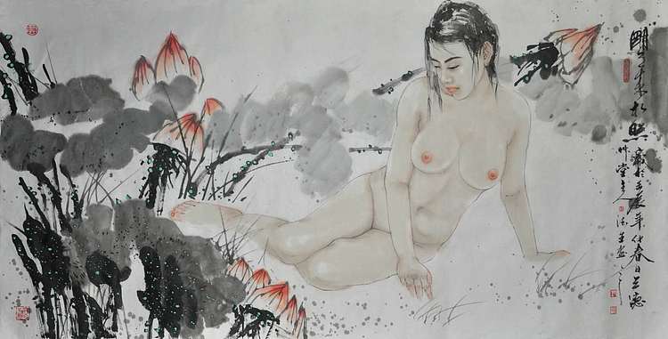 中美协会员 央美唐勇力先生工笔人物画研究生 刘德生