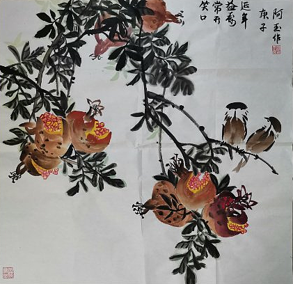 薄玉洁 花鸟