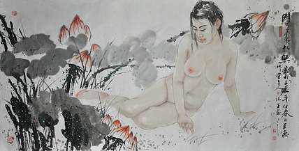 中美协会员 央美唐勇力先生工笔人物画研究生 刘德生