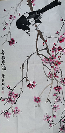 薄玉洁 花鸟