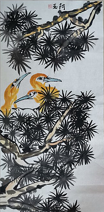 薄玉洁 花鸟