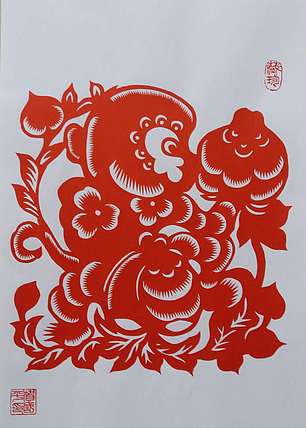 贺国平 《金猴赐福》