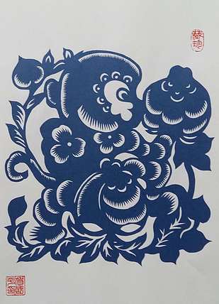 贺国平 《金猴赐福》