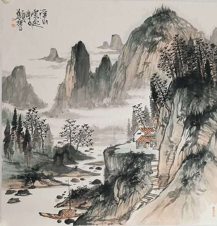 中国美术家协会会员  郑华丰 精品 有合影