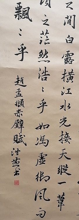 职业书画家 白洪燕 《临赤壁赋局部》