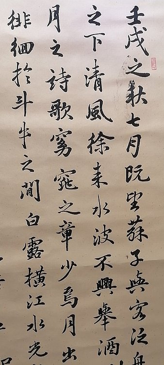 职业书画家 白洪燕 《临赤壁赋局部》