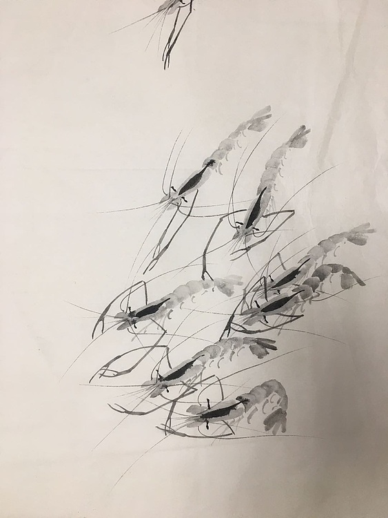 昭非 群虾图