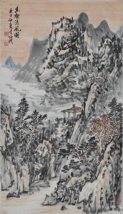 职业书画家 紫竹轩主人 幽壑清风图