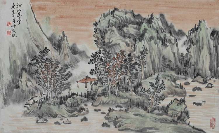 职业书画家 紫竹轩主人 秋山幽亭