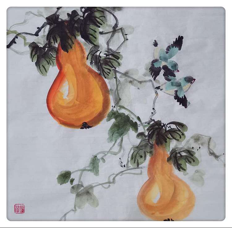 西安市美术家协会会员 邢博雅 福禄图